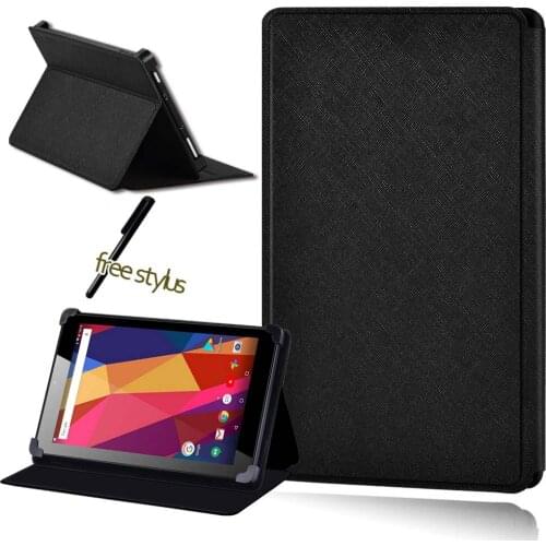 Universal Tablet Case for Argos Alba 7 /8 /10 Inch Slim Tablet PU Leather Cover Case +free Stylus