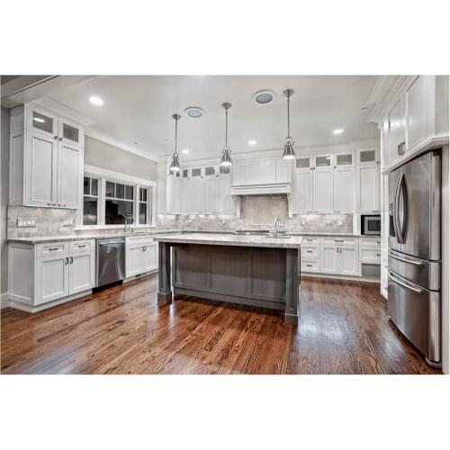 High End Solid Wood White Painting Kitchen Cabinets