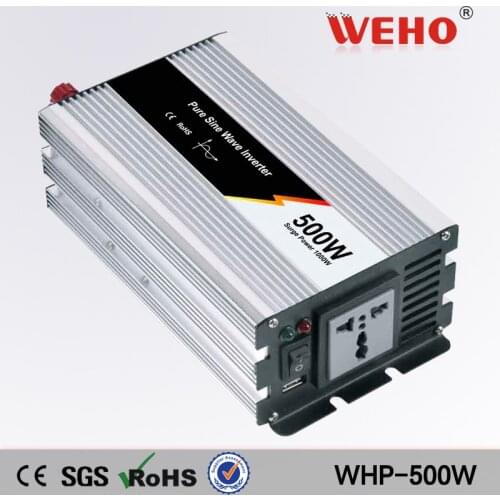 WHP-500-121)NEW 12v DC to 110v AC 500W pure sine wave Power Inverter USB