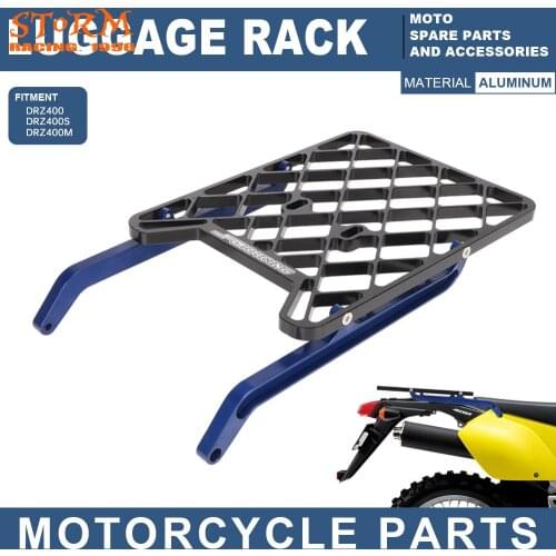 Motorcycle Rear Luggage Rack Carrier Saddlebag Support Holder Cargo Shelf Bracket For Suzuki DRZ400 DRZ400S DRZ400M DRZ 400 S M