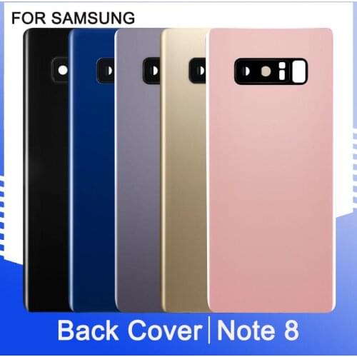 For Samsung Galaxy Note 8 N950 N950F N9500 SM-N950F Battery Back Cover Door Housing Replacement + Camera Glass Note8 Back Glass