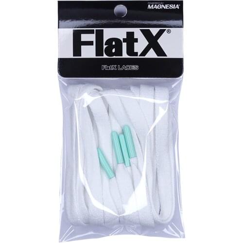 FlatX 8mm White/Mint Green Color Metal Tips Shoelaces High Quality Professional Sneaker Laces Shoelace Lacet