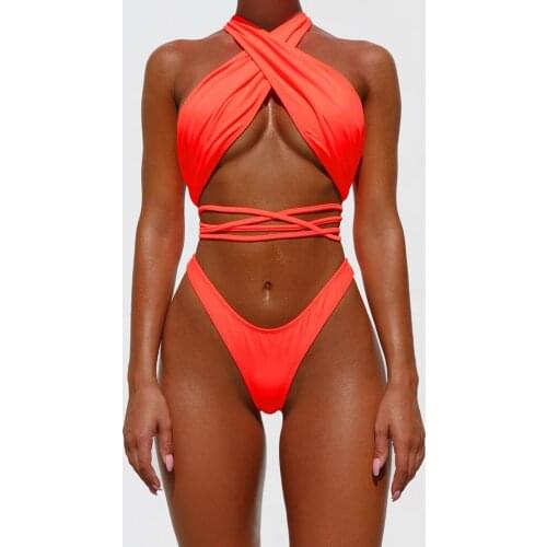 Women Push-up Bikini Set Bandage Swimsuit Ladies Bathing Suit Swimwear Beachwear Bikini Sets