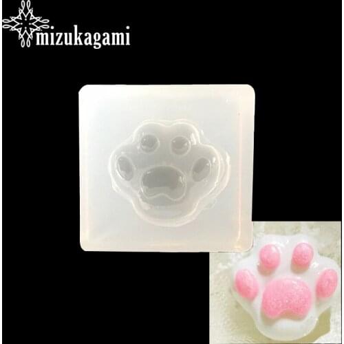 UV Resin Jewelry Liquid Silicone Mold Bear Paw Shaped Silicone Animal Paw Resin Molds For DIY Pendant Charms Making Jewelry