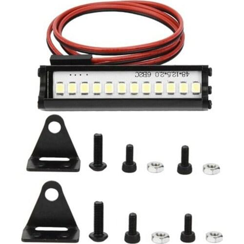 1:10 RC Crawler 12LED Light Super Bright Roof Bar For 1/10 Jeep Wrangler RC Car parts