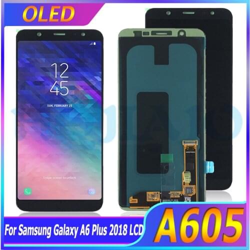 100% Test OLED For Samsung A605 A6+ A6050FD LCD Touch Screen Display Digitizer For Samsung Galaxy A6 Plus A6050 LCD J805