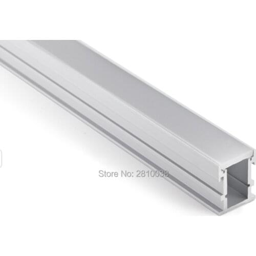 10 X 1M Sets/Lot Anodized U shaped aluminum channel and 3mm thick PC diffused cover led aluminum profile for ground lights