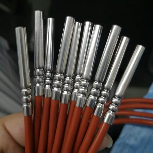 -20~200'C 3 wire type PT100 thermocouple waterproof temperature probe high temperature thermocouple sensor with silicon cable