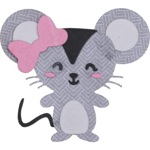 2019 Bow Tie Famale Mouse Metal Cutting Dies For DIY Scrapbooking Photo Album Paper Cards Decorative Crafts Embossing Die Cuts