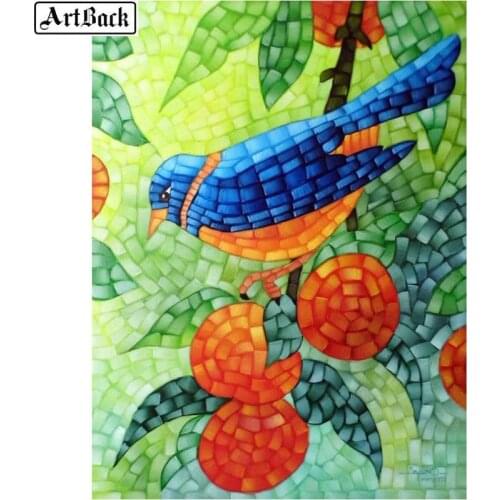 5d diamond painting bird fruit diy 3d diamond mosaic animal rhinestone crafts diamond embroidery home decoration