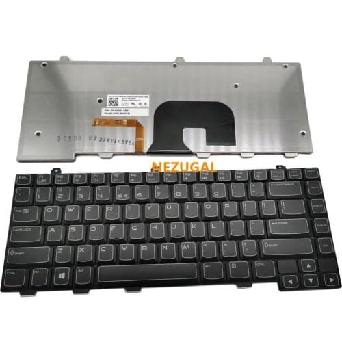 95% New Laptop English keybooard For Dell Alienware M14X R2 M14X R1 P18G CN-OM23FN backlit US Keyboard