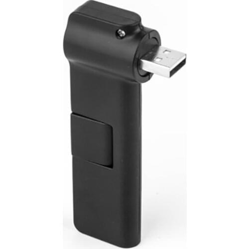 USB 2.0 HUB Adapter, 180 Degree Rotation High Speed External 4 Port USB Hub for USB Flash Drives, Card Reader, Laptop, PC