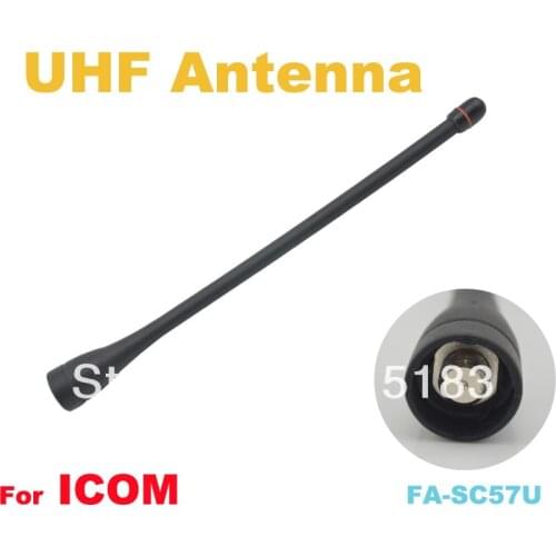 FA-SC57U 6.5 Inch VHF Antenna for Icom IC-F3 F11 F14 F15 F16 F33 F34 F70 F3101 F3018 F3161 F3162 F3029 F3020 F3021 F3022 Radio
