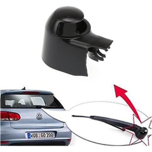 1pc Car Rear Wiper Cover Cap Black For Volkswagen MK5 Golf Passat New Touran For Cadillac