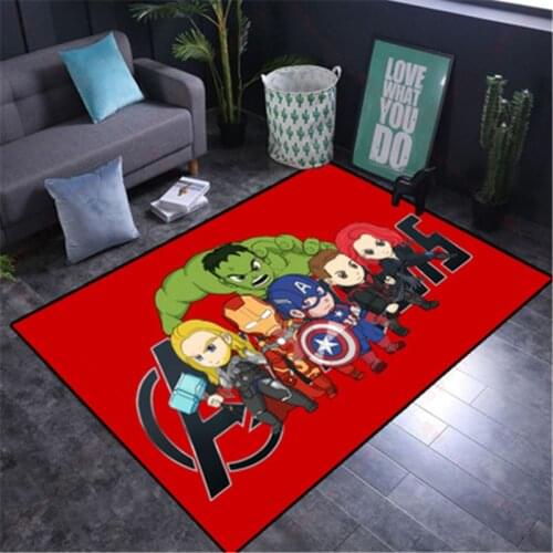 Kids Play Mat Cartoon 80x160CM Washable Spiderman Carpet for Living Room Washable Floor Rug Carpet Rugs for Boys Bedroom