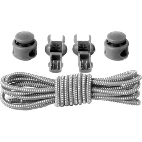 100cm No Tie Shoelaces Stretching Lock Lace Locking Sneaker Elastic Shoelace for Shoes