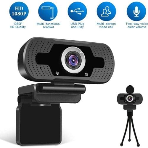 Full HD 1080P Webcam With Microphone 110 Degree Wide Viewing Angle USB Web Camera For Desktop Drop Shipping 30