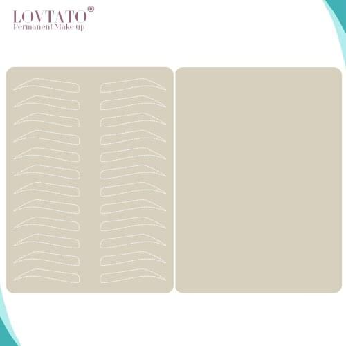 Microblading Practice Latex Skin No-Need Ink Dotted Line12 Eyebrows Design Skins Tattoo Supplies No Pigment Needed White Line