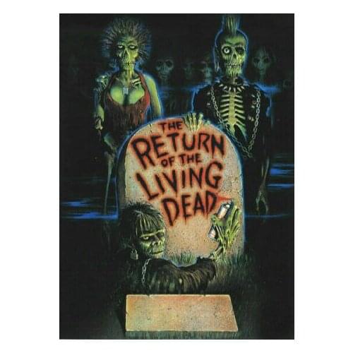 The Return of the Living Dead Classic Horror Movie Silk Fabric Wall Poster Art Decor Sticker Bright