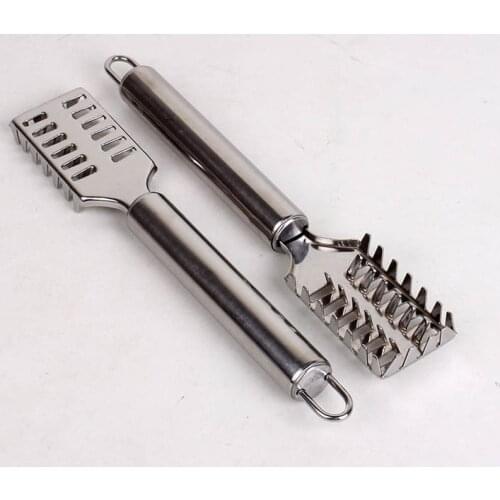 Creative stainless steel fish scale planer multi-function fish scraping kitchen tools scaly knife brush wholesale