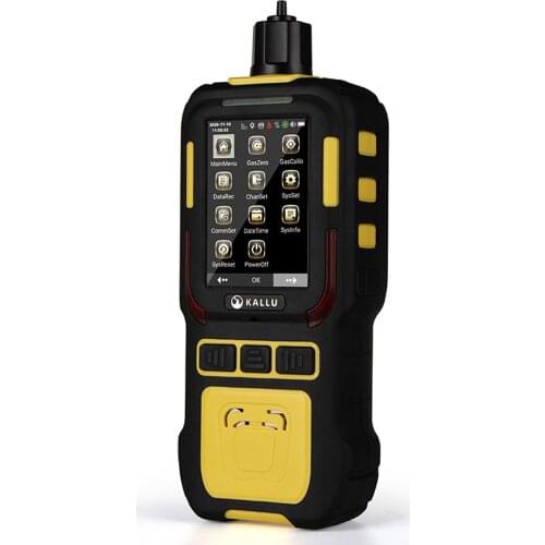 6 in 1 Multi Gas Detector K-600M Portable Industry Gas leak Detector Built-in pump CO2 H2S O2 EX Temperature Humidity Detection