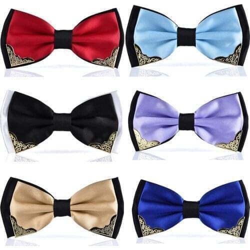 Mens Fashion Formal Wear Bow Tie Neck Wear Butterfly Knot Bow Tie Male Formal Party Black White Blue Red Bowties Newest 2021