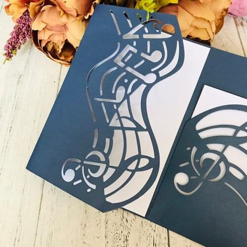 Music Dies Invitation Metal Cutting Dies New Dies for DIY Scrapbooking Album Paper Card Decorative DIY Crafts Embossing Die Cuts