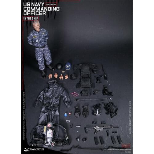 1/6 Scale DAMTOYS DAM 78050 US Navy Commanding Officer Figure Collection Toy Cheap Shipping Fee To Global