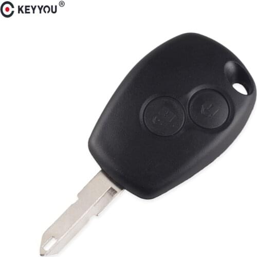 KEYYOU New Replacement 2 Buttons Remote Key Shell Case For Renault Duster Logan Sandero Kangoo Fluence Clio Fob Cover