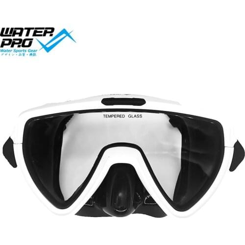 Waterpro Orca Solo Diving Mask Snorkels Anti-Fog Goggles Glasses Diving Swimming Easy Breath Scuba Diving Freediving Equipment
