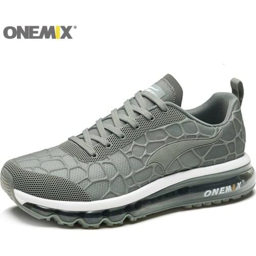 ONEMIX New Air Cushion Running Shoes For Men Outdoor Mesh Sport Walking Shoes Men Fitness Training Women Comfortable Sneaker