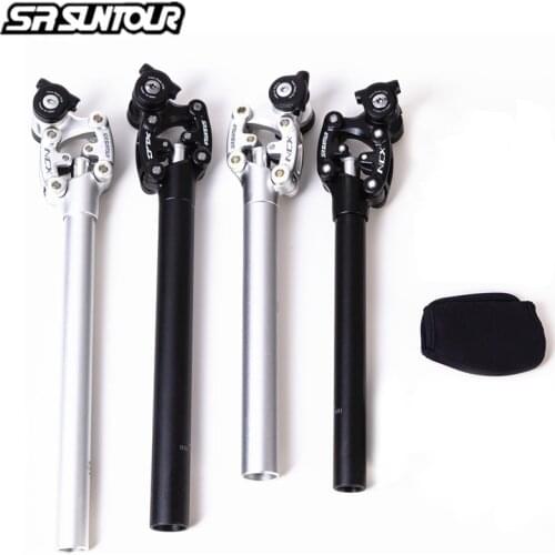 SR Suntour NCX Bike Suspension Travel Seatpost 400mm * 27.2/28.6/30.0/30.1/30.4/30.8/31.6/31.8/33.9 Bicycle Seat Post w/ Case