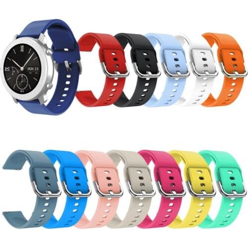 Newest 20mm 22mm Silicone Band For Samsung Galaxy Watch Active 2 Active 3 Gear S2 Watchband Bracelet Strap For Amazfit GTR