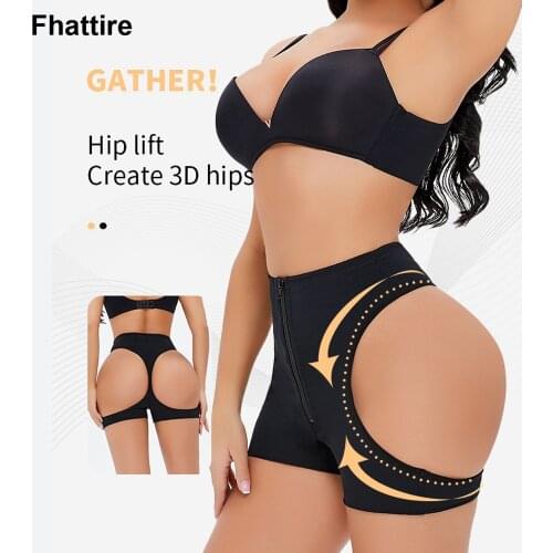 Sexy Butt Lifter for Women Hook&Zip Control Panties Body Shaper Waist Trainer Bodysuit Bottom Push Up Underwear Shapewear Lady