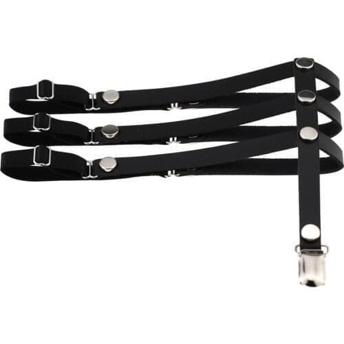 Sexy Garter Leather Fashion Bondage Harness Garter Costume Stockings