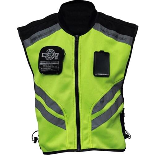 Sports Motorcycle Reflective Vest High Visibility Fluorescent Riding Safety Vest Racing Sleeveless Jacket Moto Gear (XXXL)