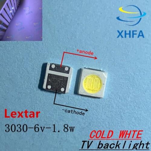 500pcs Lextar LED Backlight High Power LED 1.8W 3030 6V Cool white 150-187LM PT30W45 V1 TV Application 3030 smd led diode