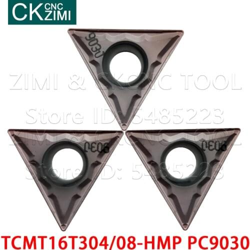 TCMT16T304-HMP PC9030 TCMT16T308-HMP PC9030 Carbide External Turning Inserts CNC wood Turning Inserts tools for stainless steel