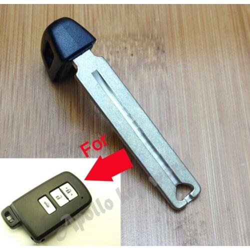 Uncut remote fob repair key insert Key blade for Toyota Camry Highlander Smart Key Card 10PCs/lot