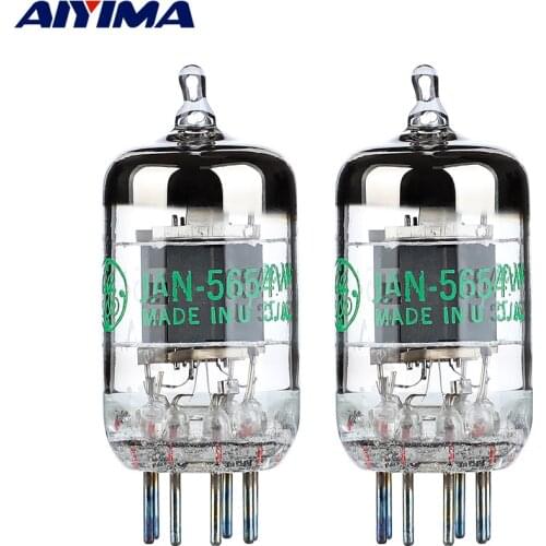 AIYIMA 1 Pair GE 5654W Vacuum Tubes Valve Vacuum Electronic Tube Upgrade For 6J1 6m1 6AK5 6J1P EF95 Pairing Audio Amplifiers