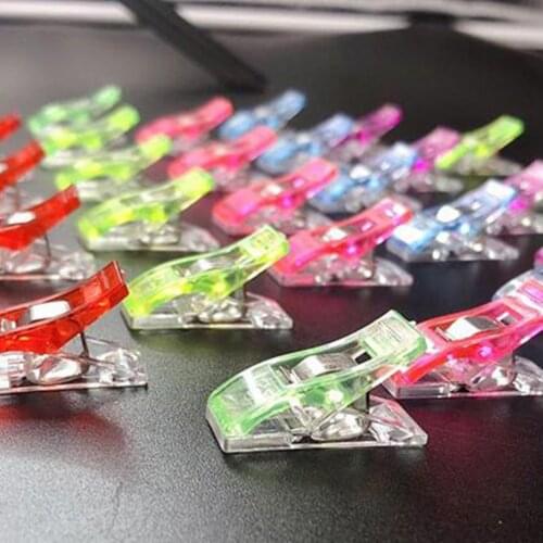 50/100PCS Craft Sewing Knitting Clips Plastic Clamps Quilting Crafting For Patchwork Sewing DIY Pegs Clothes Pegs Accessories