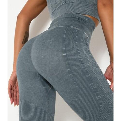 Women Leggings Seamless Yoga Pants Nylon Knitted Leggings High Elastic Leggings Breathable Gym Pants Outdoor Fitness Jeggings