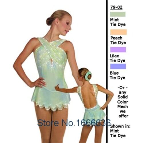 Custom Figure Skating Dresses For Women With Spandex Graceful New Brand Figure Skating Competition Dress Girls DR2707