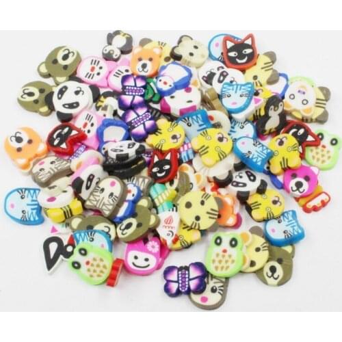 10g/lot Animals Pets ​​Polymer Clay Colorful For DIY Crafts Tiny Cute 10mm Plastic klei Mud Particles Assorted