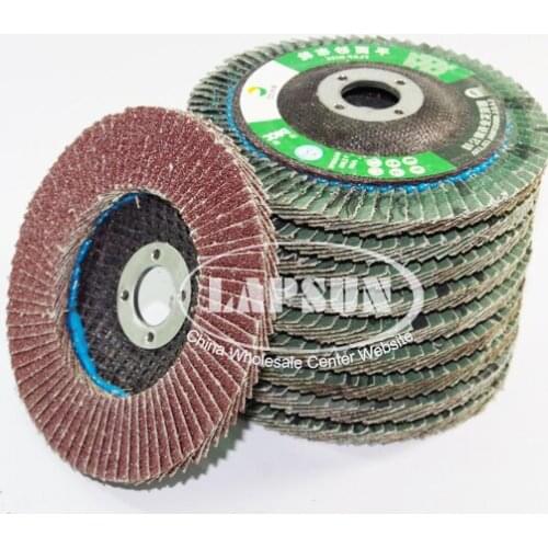 10pcs/Lot Flap Discs 80 Grit Fits Angle Grinder 4" (100mm) Flat Sanding Grinding 16mm Arbor
