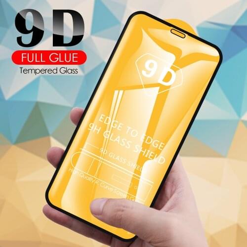 9D Tempered Glass For iPhone 12 mini 11 Pro Max 8 7 6 6S Plus XS X XR Screen Protector Full Cover Protective Film