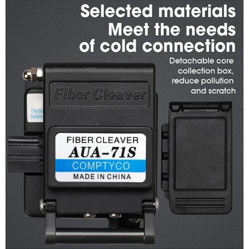 Free shipping Fiber Cleaver AUA-71S FTTH Cable Fiber Optic Cutting Knife Tools Cutter Three-in-one clamp slot 16 Surface Blade