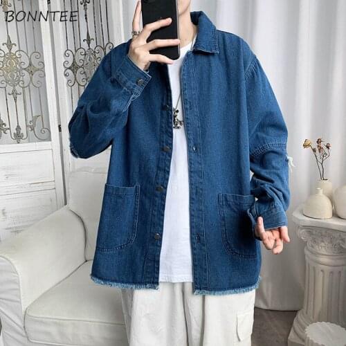 Мужские джинсовые куртки BONNTEE China At AliExpress