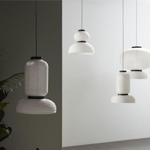 Denmark &Tradition Formakami Japanese Style Oak Rice Lantern LED Chandelier Modern Living Room Bedroom E27 Lamp