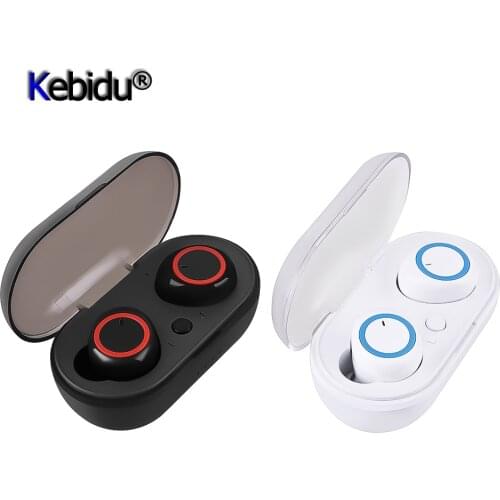Kebidu Bluetooth 5.0 Earphones TWS Wireless Headphones Bluetooth Earphone Handsfree Headphone Sports Earbuds Headset For Phone